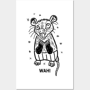 Opossum wah! Posters and Art